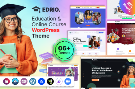 Edrio - Education & Online Course WordPress Theme
