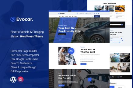 Evocar - Electric Vehicle & Charging Station Word