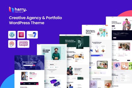 Harry - Creative Agency Portfolio WordPress Theme
