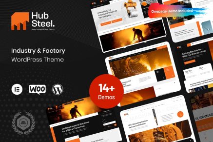 Hubsteel - Industrial & Factory WordPress Theme