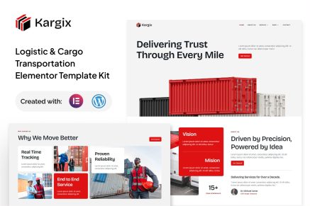 Kargix - Logistic & Cargo Transportation Elementor Template Kit