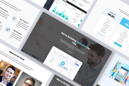 Onepage Landing Page Portfolio WP Theme