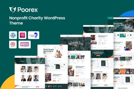 Poorex - Nonprofit Charity WordPress Theme