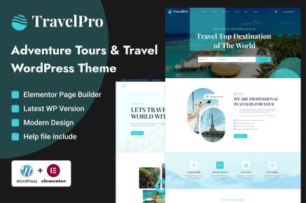 TravelPro - Tours & Travel Agency WordPress Theme