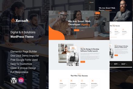 Xevsoft - Digital & It Solutions WordPress Theme
