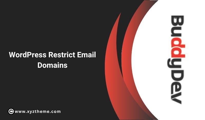 WordPress Restrict Email Domains 1.2.3
