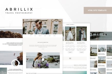 ABRILLIX- Creative Photography Blog Template