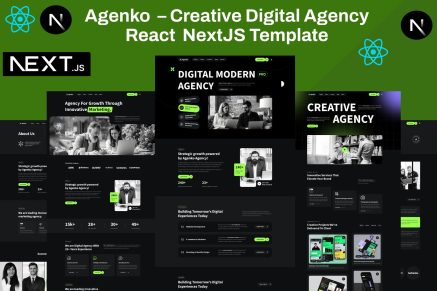 Agenko- Creative Digital Agency NextJS Template