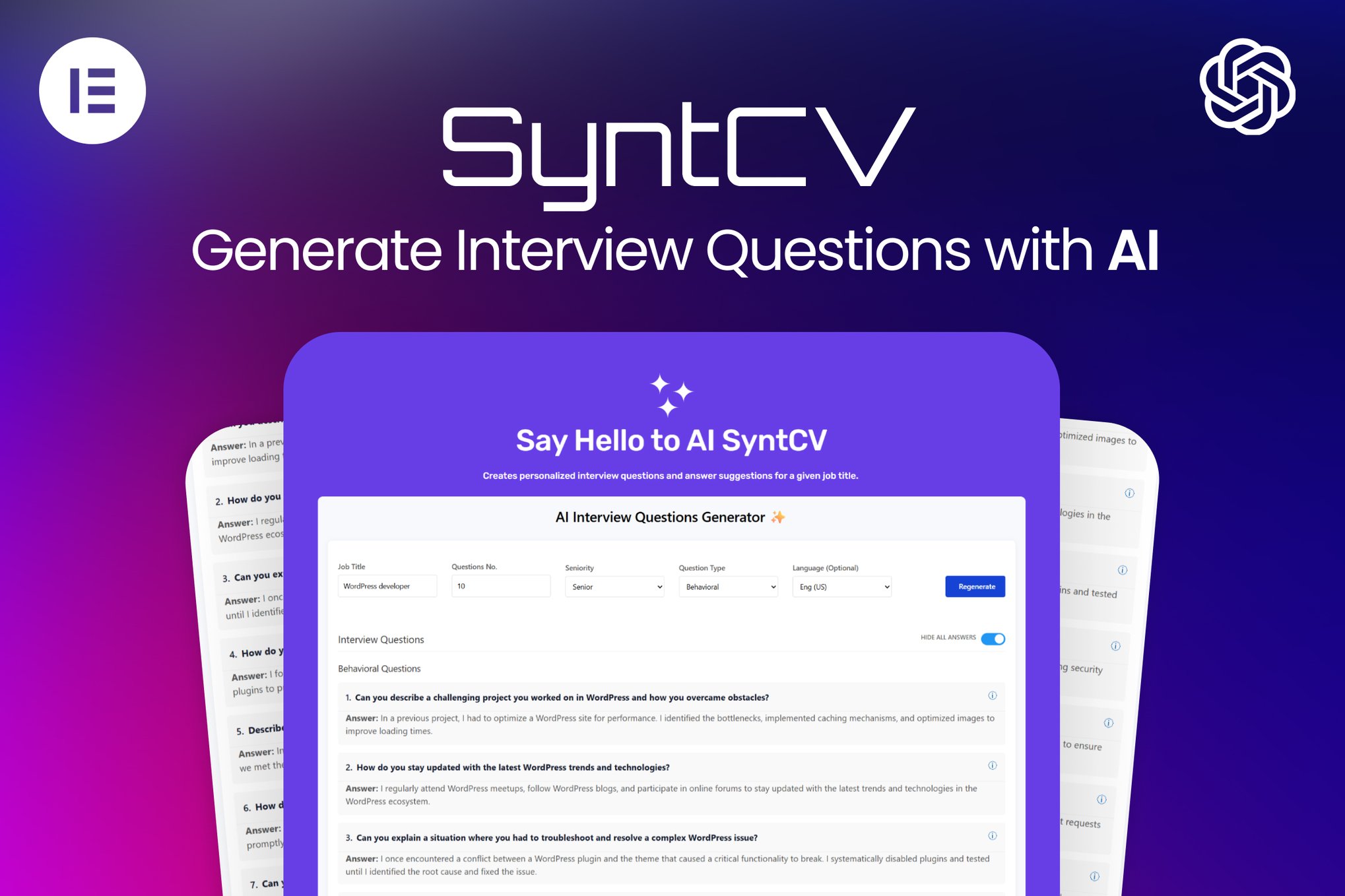 AI Interview Questions Generator Plugin 1.0.0