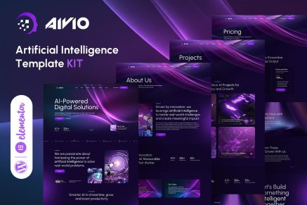 Aivio- Artificial Intelligence Elementor Template Kit
