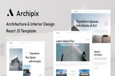 Archipix Architecture and Interior Design React Js