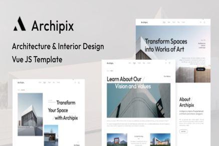 Archipix | Architecture & Interior Design Vue Js