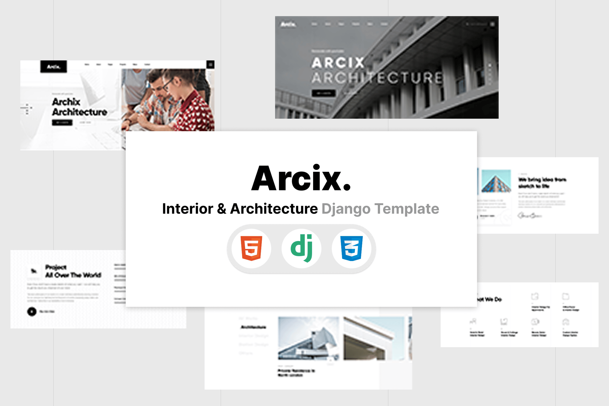 Arcix- Architecture Django Template