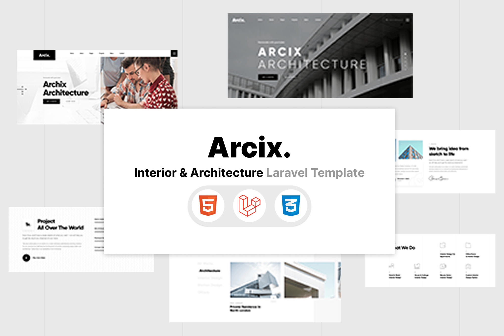 Arcix- Architecture Laravel Template