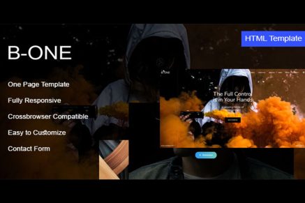 B-One- One Page HTML Template