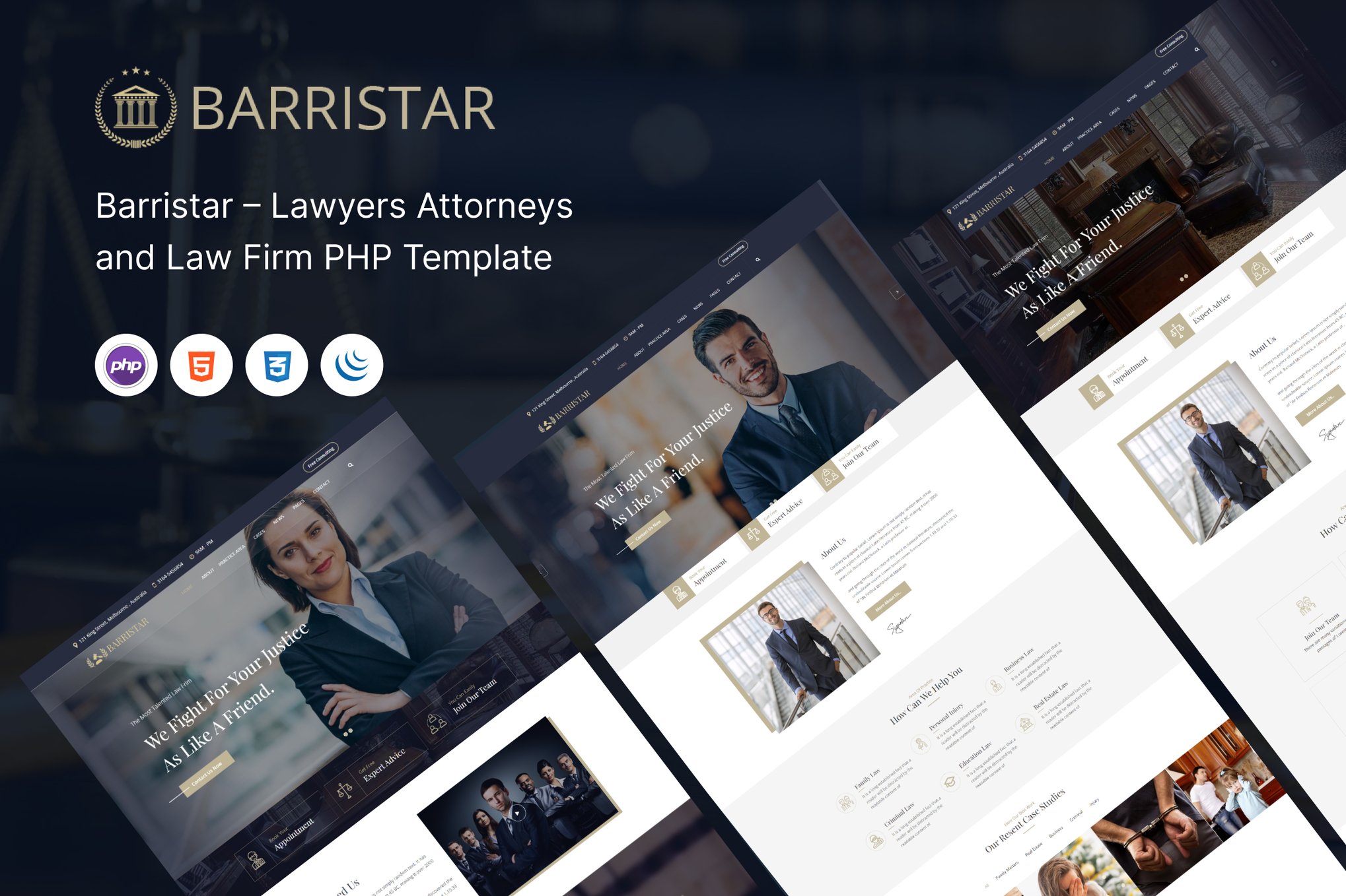 Barristar- Lawyer Attorneys and Law Firm Template