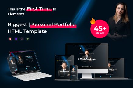 Biggest Personal Portfolio HTML Template