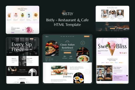 Bistly- Restaurant & Cafe HTML Template