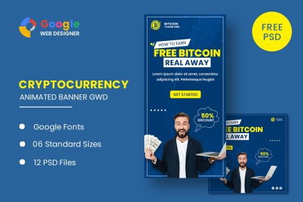 Bitcoin Banner Animated Banner Google Web Designer
