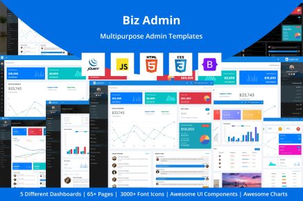 Bizadmin- Multipurpose Bootstrap Admin Template