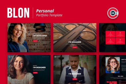 Blon- Personal Portfolio Template