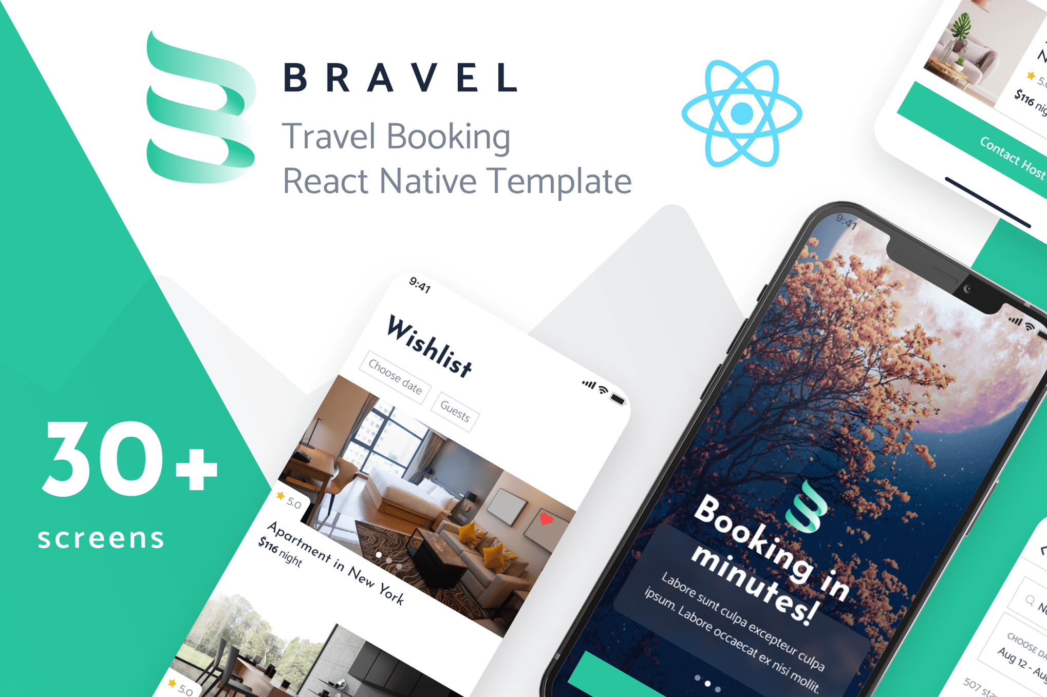 Bravel- Travel Booking React Native Template