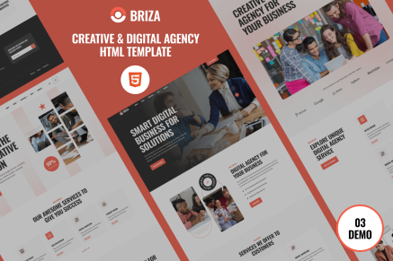 Briza- Creative Digital Agency HTML Template