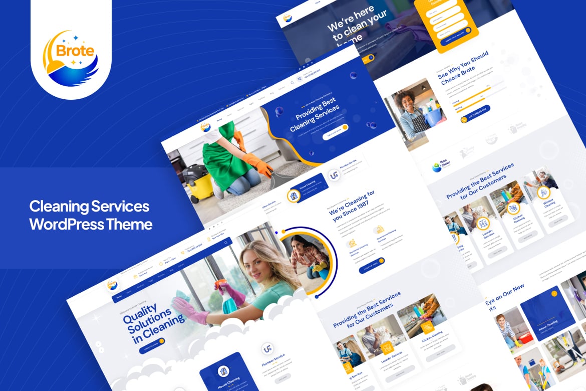 Brote- Cleaning Services 1.0.0 WordPress Theme