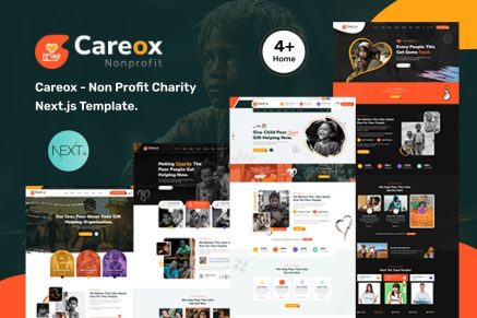 Careox- Nonprofit Charity React Next Template