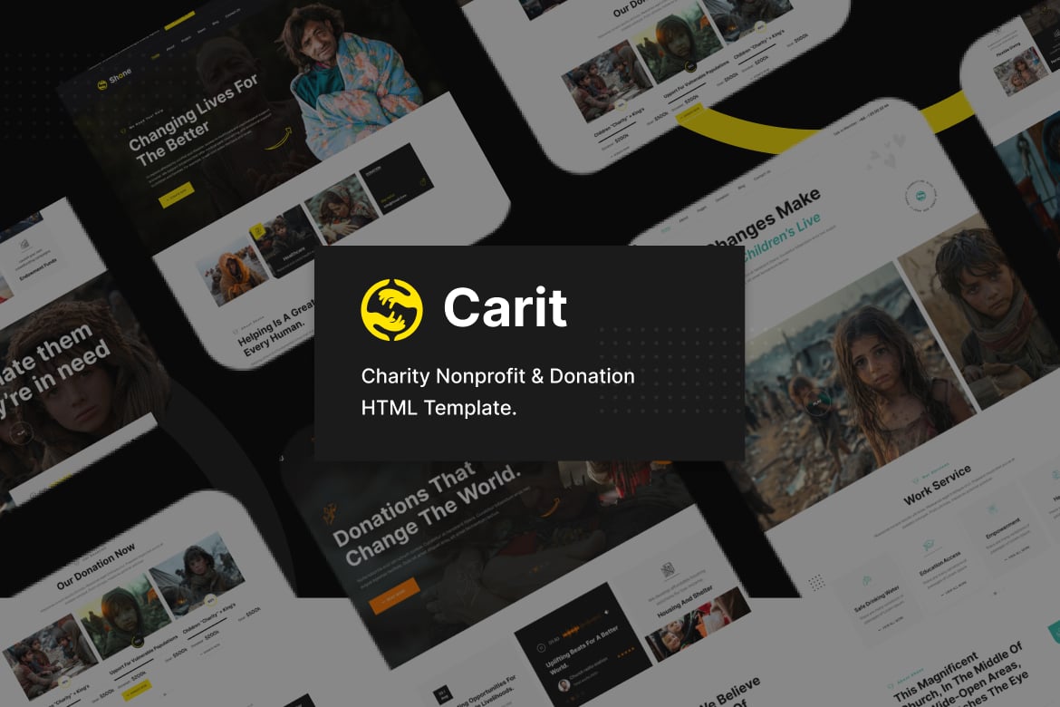 Carit- Charity Nonprofit & Donation HTML Template