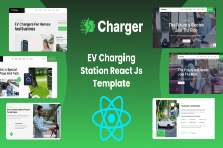 Charger- EV Charging Station React Js Template
