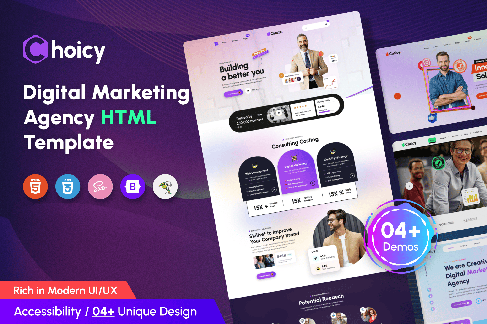 Choicy- Digital Marketing Agency HTML Template