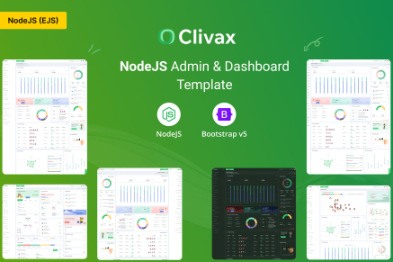 Clivax- NodeJS Admin & Dashboard Template