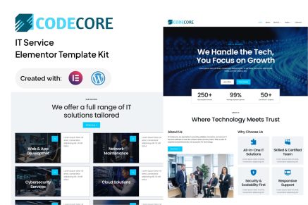 Codecore- IT Service Elementor Template Kit