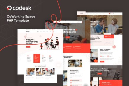 Codesk- Coworking Space PHP Template
