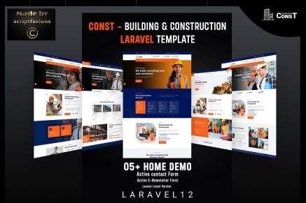 Const- Building & Construction Laravel Template