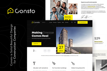 Consto | Industrial Construction Company HTML Template