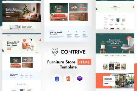 Contrive | Furniture Store HTML Template