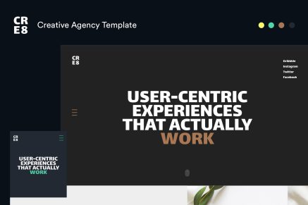 CRE8 Creative Agency Template