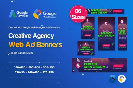 Creative, Startup Agency Banners HTML5 D41- GWD