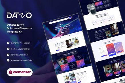 Dataso- Data Security Solutions Elementor Template Kit