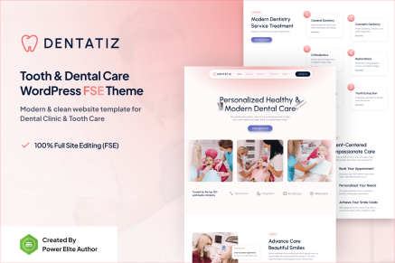Dentatiz- Dentist & Dental Care Clinic 1.0.1 WP Theme