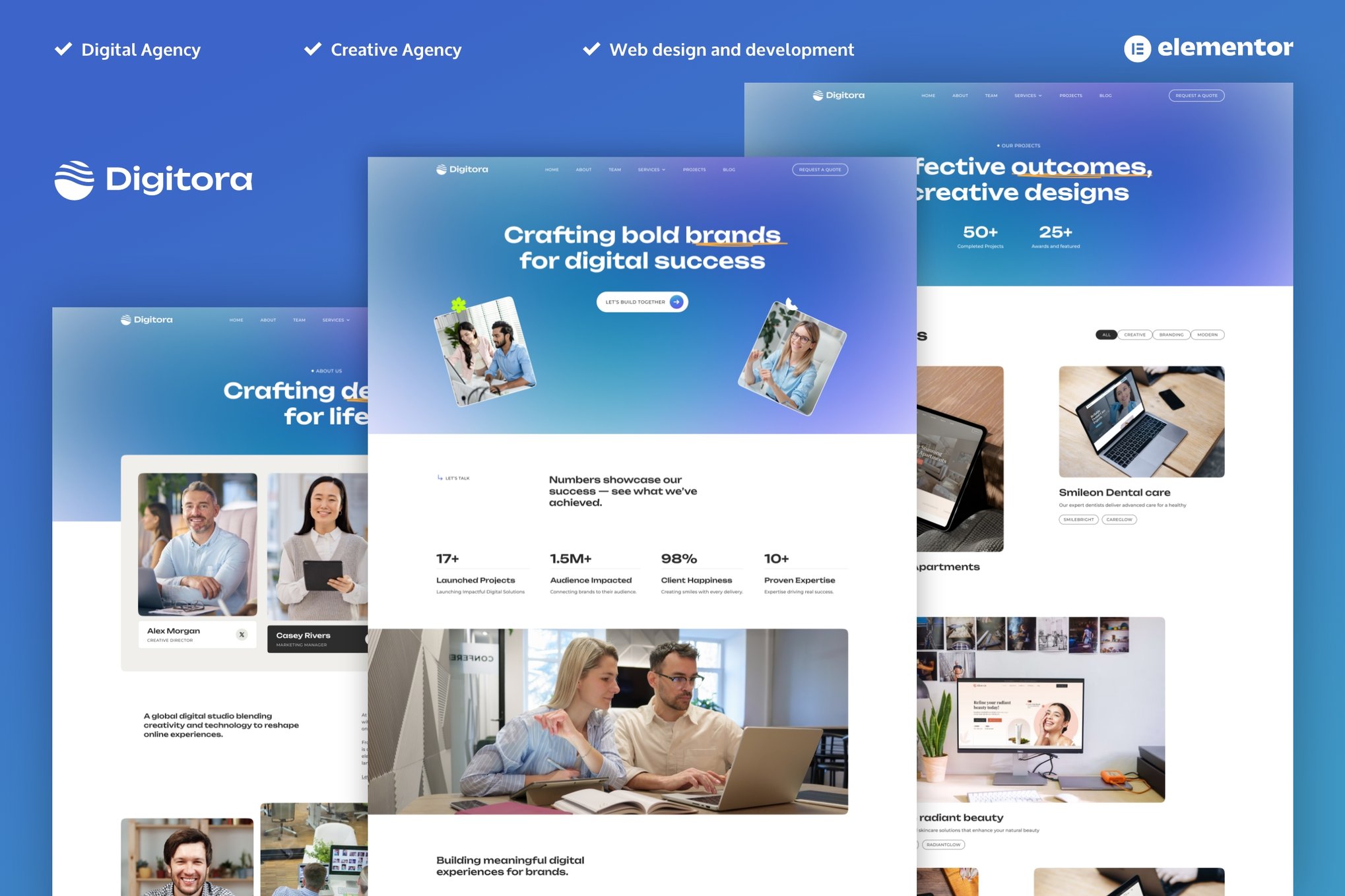 Digitora- Digital Agency Elementor Pro Template Kit