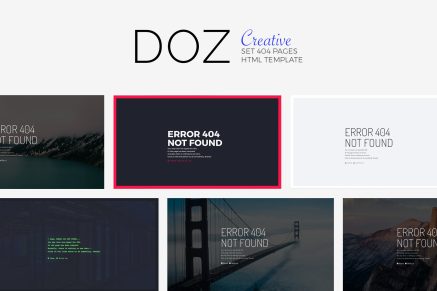DOZ- Creative 404 Pages