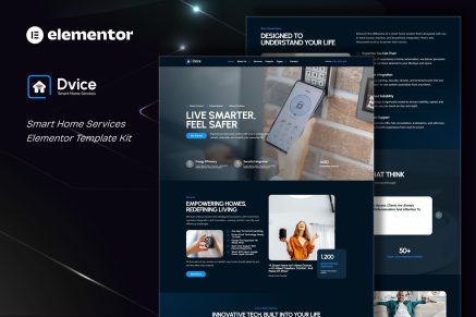 Dvice- Smart Home Services Elementor Template Kit