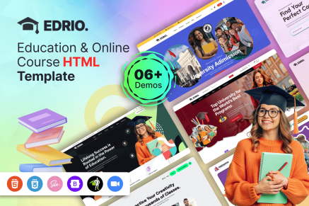 Edrio- Education & Online Courses Template