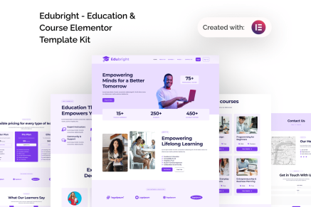 Edubright- Online Course & Education Elementor Template Kit