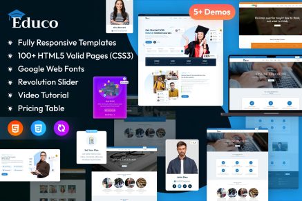 Educo- Elearning, Education Html Template