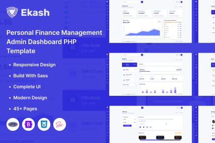 Ekash- Personal Finance Management Admin Template