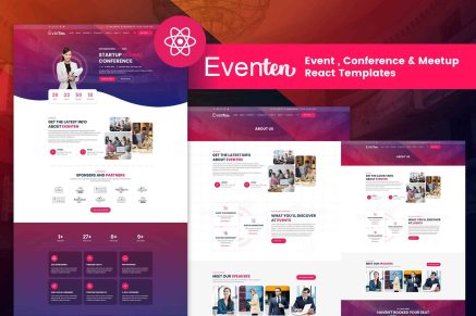 Eventen- Event , Conference & Meetup React Template